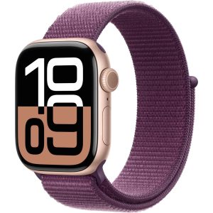 Apple Watch Series 10 42 mm LTE Alu Roségold Loop Plum