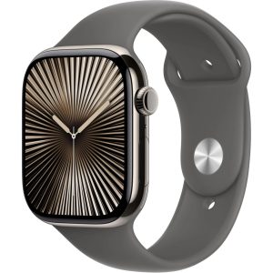Apple Watch Series 10 46 mm LTE Natural Titanium Sport Grau S/M
