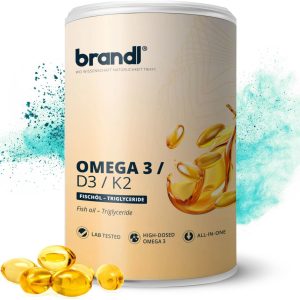 Brandl-Nutrition Kapseln Omega 3/D3/K2 100 g