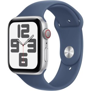 Apple Watch SE 2024 44 mm LTE Silver Denim Sport Band M/L