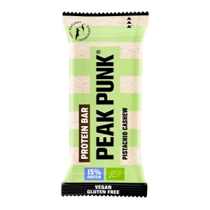 PEAK PUNK Bio Protein Bar Pistachio Cashew 12 x 55 g