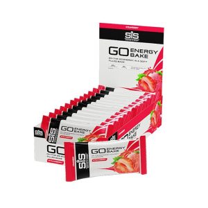 SIS – ScienceinSport Riegel Go Energy Bake Erdbeer, Packung 12 Stück