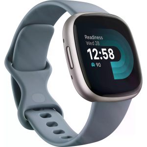 Fitbit GPS-Sportuhr Versa 4 Smartwatch Dunkelblau/Silber