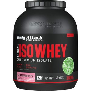 Body Attack Pulver Extreme Iso Whey Professional Erdbeere 1800 g