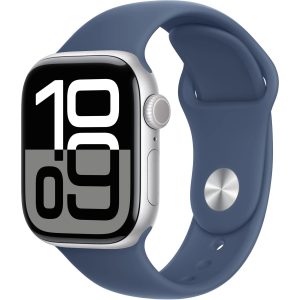 Apple Watch Series 10 42 mm LTE Alu Silver Sport Denim S/M