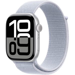 Apple Watch Series 10 46 mm LTE Alu Silber Loop Blau