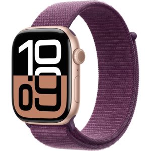 Apple Watch Series 10 46 mm Alu Roségold Loop Plum