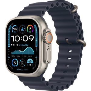 Apple Watch Ultra 2 Natural Titanium Ocean Band Navy