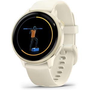 GARMIN GPS-Sportuhr Vivoactive 6 Weiss