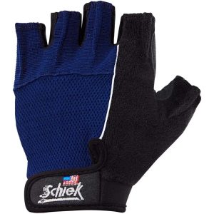 Schiek Sports Fitness Gewichtheberhandschuhe, blau-schwarz S