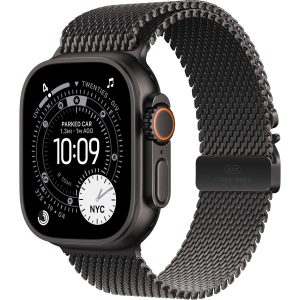 Apple Watch Ultra 3 Black Titanium Milanese Loop L