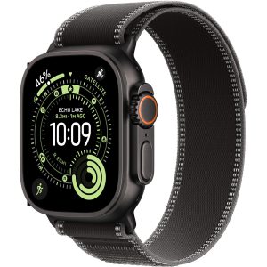 Apple Watch Ultra 3 Black Titanium Black Charcoal Trail Loop S/M