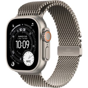 Apple Watch Ultra 3 Natural Titanium Milanese Loop M