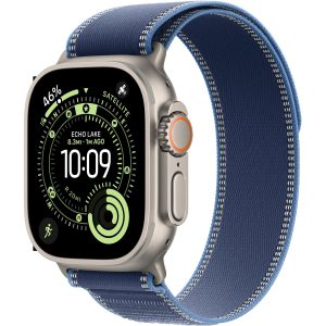 Apple Watch Ultra 3 Natural Titanium Blue/Bright Trail Loop M/L
