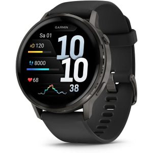 GARMIN GPS-Sportuhr Venu 4 – 45 mm Schwarz/Grau
