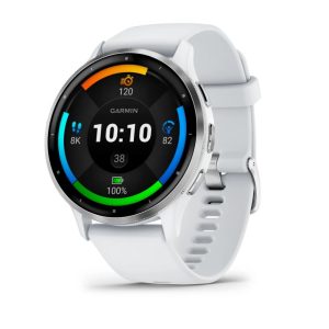 GARMIN Sportuhr Venu 3 Steinweiss / Silber