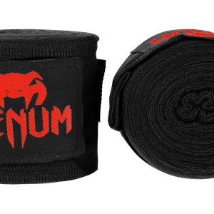 Venum Kontact Boxing Handwraps 4 m, Schwarz/Rot