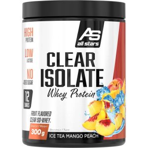 All Stars Pulver Clear Isolate Whey Protein Mango/Pfirsich 300 g